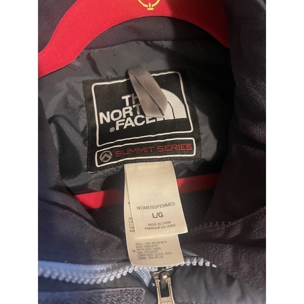Vintage North Face Blue Gray Summit Series Gore Tex Jacket Parka Women L - Picture 6 of 9